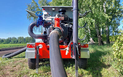 Комплектация шланговой системы с диаметрами магистральных шлангов 203 мм