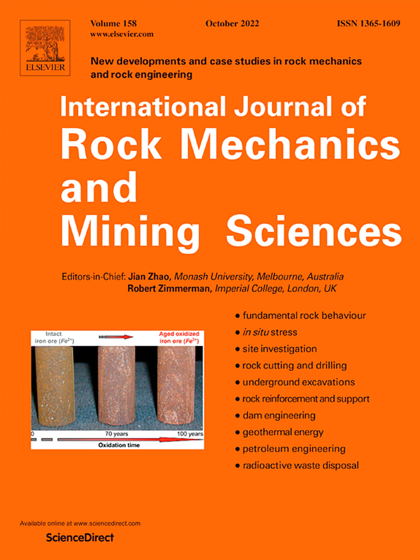 Журнал International Journal of Rock Mechanics and Minings Sciences