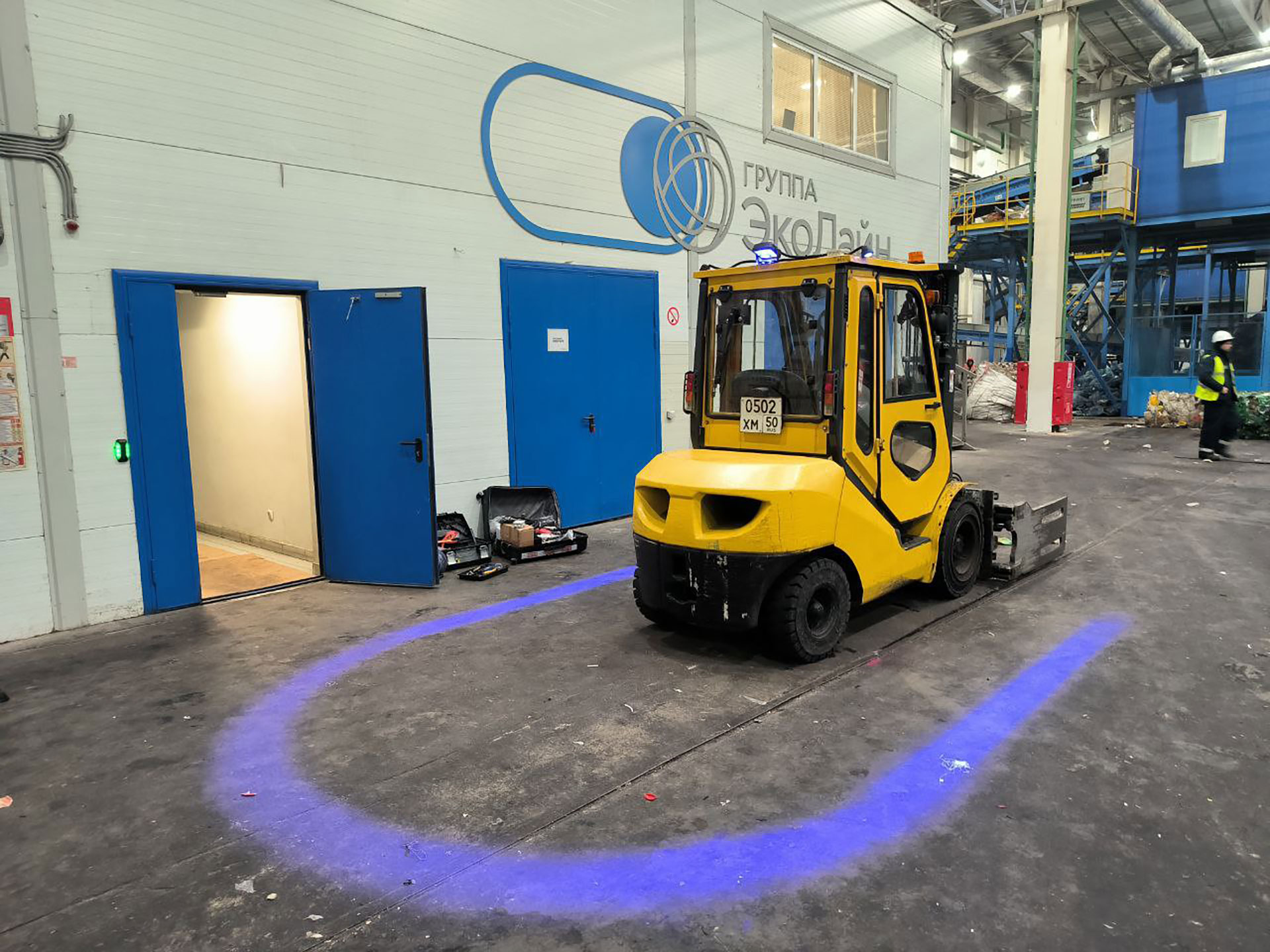 Применение световой демаркации на производстве