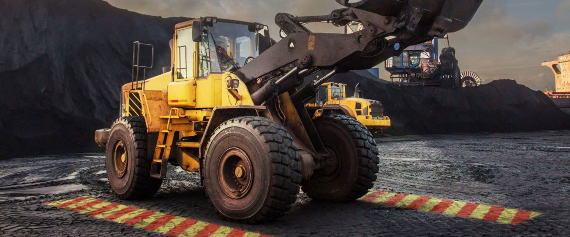 Световая демаркация на горном предприятии