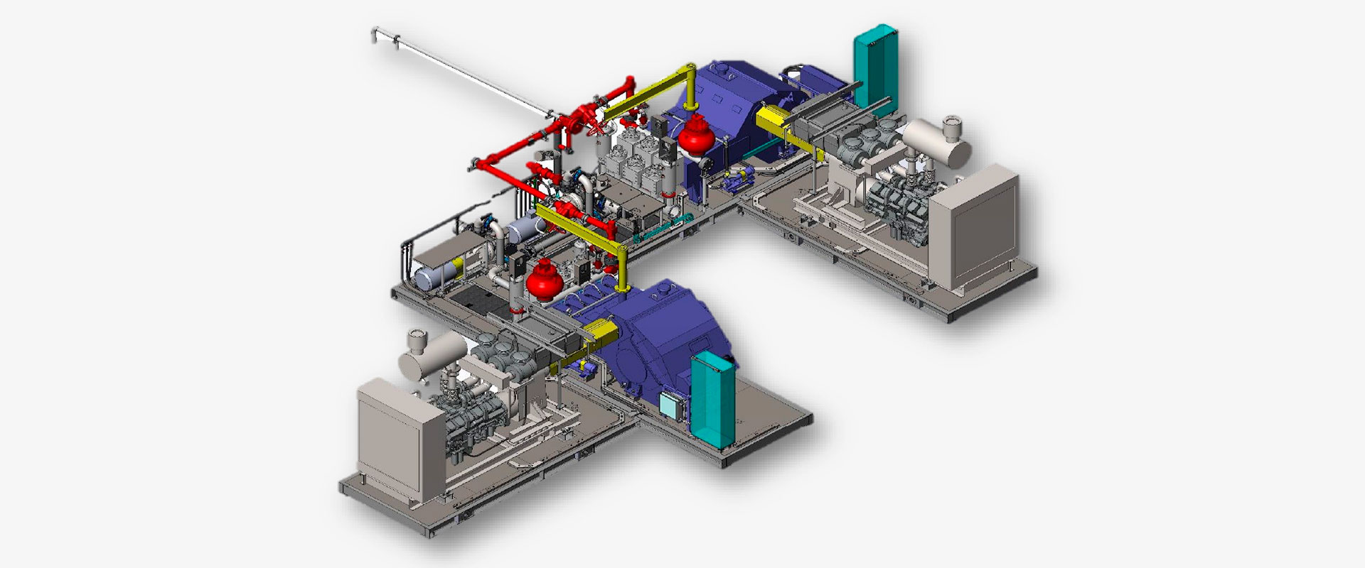 Насосный блок на базе двух буровых насосов УНБТ-1180L К5