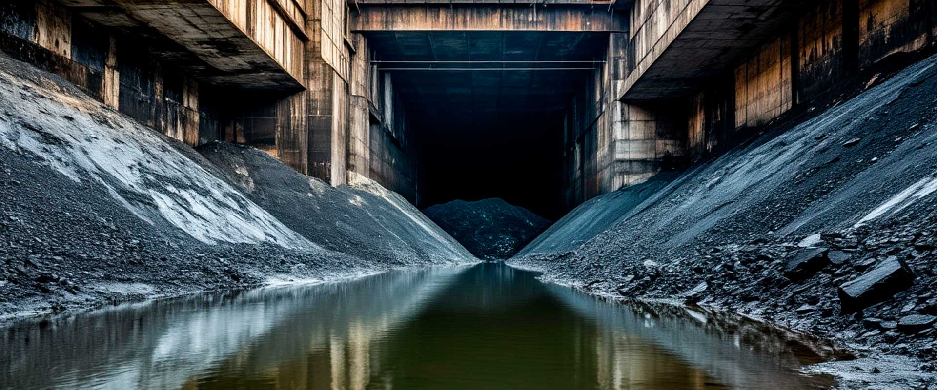 Талые воды в угольной шахте